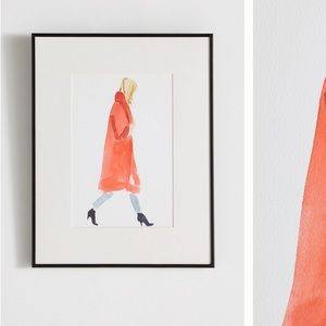 Anthropologie “Red and Blonde Wall Art” sku:4526602AA